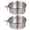 Stainless Steel Bird Hanging Bowl M 300ml Pack of 4