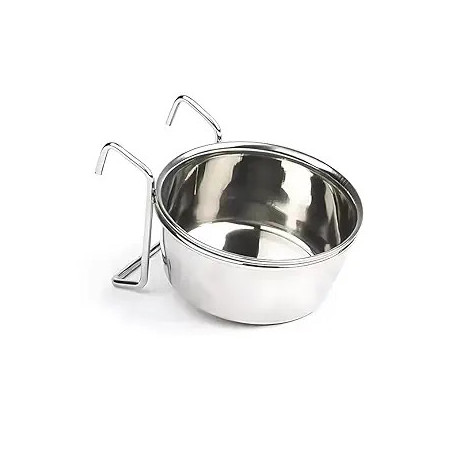 Stainless Steel Bird Hanging Hook Bowl M 300ml Pack of 2
