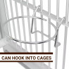 Stainless Steel Bird Hanging Bowl XL 850ml Pack of 2