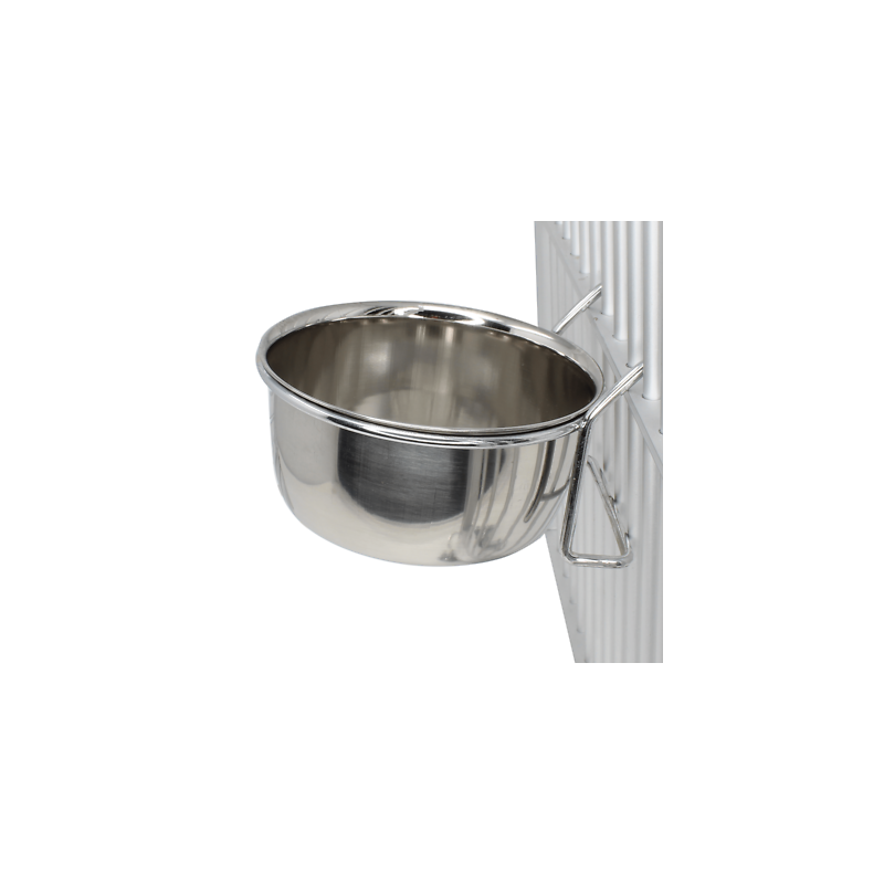 Stainless Steel Bird Hanging Bowl XL 850ml Pack of 2